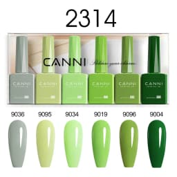 CANNI HEMA FREE 9ml Nail Gel Polish Kit Great Coverage Color Gel Set Nail Manicure Soak Off UV LED Christmas Red Gift Gel Nail