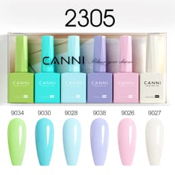 CANNI HEMA FREE 9ml Nail Gel Polish Kit Great Coverage Color Gel Set Nail Manicure Soak Off UV LED Christmas Red Gift Gel Nail