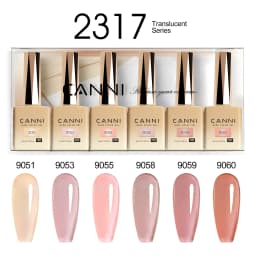 CANNI HEMA FREE 9ml Nail Gel Polish Kit Great Coverage Color Gel Set Nail Manicure Soak Off UV LED Christmas Red Gift Gel Nail