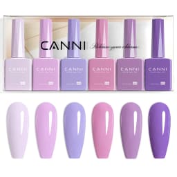 CANNI HEMA FREE 9ml Nail Gel Polish Kit Great Coverage Color Gel Set Nail Manicure Soak Off UV LED Christmas Red Gift Gel Nail