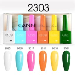 CANNI HEMA FREE 9ml Nail Gel Polish Kit Great Coverage Color Gel Set Nail Manicure Soak Off UV LED Christmas Red Gift Gel Nail