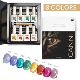 CANNI HEMA FREE 9ml Nail Gel Polish Kit Great Coverage Color Gel Set Nail Manicure Soak Off UV LED Christmas Red Gift Gel Nail