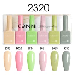 CANNI HEMA FREE 9ml Nail Gel Polish Kit Great Coverage Color Gel Set Nail Manicure Soak Off UV LED Christmas Red Gift Gel Nail