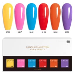 CANNI HEMA FREE 9ml Nail Gel Polish Kit Great Coverage Color Gel Set Nail Manicure Soak Off UV LED Christmas Red Gift Gel Nail