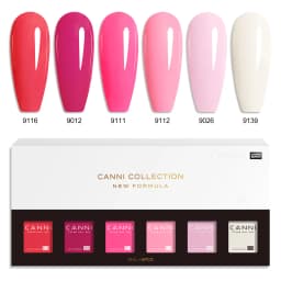 CANNI HEMA FREE 9ml Nail Gel Polish Kit Great Coverage Color Gel Set Nail Manicure Soak Off UV LED Christmas Red Gift Gel Nail