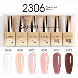 CANNI HEMA FREE 9ml Nail Gel Polish Kit Great Coverage Color Gel Set Nail Manicure Soak Off UV LED Christmas Red Gift Gel Nail