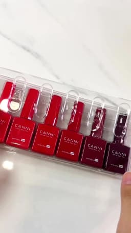 CANNI HEMA FREE 9ml Nail Gel Polish Kit Great Coverage Color Gel Set Nail Manicure Soak Off UV LED Christmas Red Gift Gel Nail