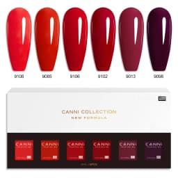 CANNI HEMA FREE 9ml Nail Gel Polish Kit Great Coverage Color Gel Set Nail Manicure Soak Off UV LED Christmas Red Gift Gel Nail