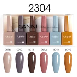 CANNI HEMA FREE 9ml Nail Gel Polish Kit Great Coverage Color Gel Set Nail Manicure Soak Off UV LED Christmas Red Gift Gel Nail