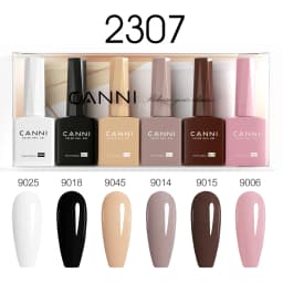 CANNI HEMA FREE 9ml Nail Gel Polish Kit Great Coverage Color Gel Set Nail Manicure Soak Off UV LED Christmas Red Gift Gel Nail