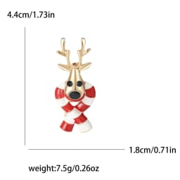 Christmas Enamel Sleigh Car Brooches for Women Unisex Rhinestone Deer Pins Banquet Party Backpack Gifts Jewelry Accessories