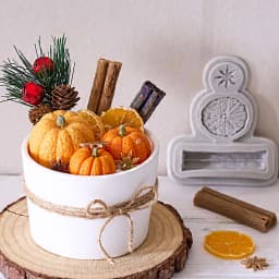 3D Lemon Cinnamon Star Anise Nuts Christmas Silicone Mold Wax DIY Cupcake Candy Baking Molds Chocolate Fondant Cake Decor Tool