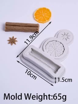 3D Lemon Cinnamon Star Anise Nuts Christmas Silicone Mold Wax DIY Cupcake Candy Baking Molds Chocolate Fondant Cake Decor Tool