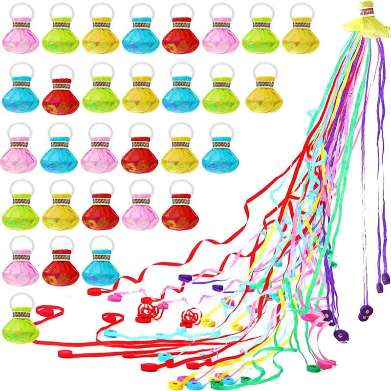 10/20PCS Colorful Streamers Party Celebration Ribbon Suitable for Wedding Party Christmas New Year Celebration Supplies