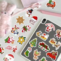 50/100PCS Christmas Series Cartoon Festival Fun Graffiti Stickers DIY Manual Scrap Book Tablet Decorative Stickers 