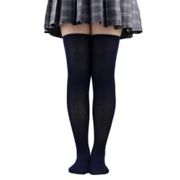 Christmas Stockings Over Knee Long High Socks Women Halloween Striped Stockings Dance Cosplay Performance Solid Colors Leggings