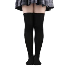 Christmas Stockings Over Knee Long High Socks Women Halloween Striped Stockings Dance Cosplay Performance Solid Colors Leggings