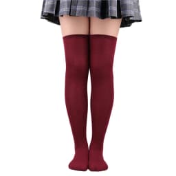 Christmas Stockings Over Knee Long High Socks Women Halloween Striped Stockings Dance Cosplay Performance Solid Colors Leggings