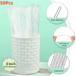 Acrylic Lollipop Sticks Cake Pops Sticks Candy Treat Sticks for Halloween Christmas Cupcake Toppers Chocolate Cookie Dessert 