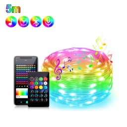 1M-50M Christmas Lights WS2812 Led Fairy String Light for Home Party Decoration USB Smart Bluetooth Curtain Lights Garland