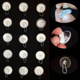 20/40transparent ceiling hooks - Strong self-adhesive no drilling, DIY home decoration, Christmas party wall storage hooks