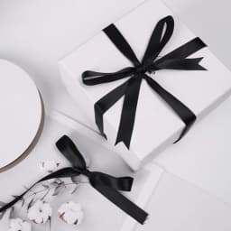 1pc 22 Meters/Roll (6mm-50mm) Black Polyester Satin Ribbon Bow Craft Decor Wedding Christmas Party Handwork DIY Decoration