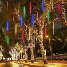 30/50CM LED Meteor Shower Rain Lights Waterproof Falling Raindrop Fairy String Light for Christmas Holiday Party Patio Decor