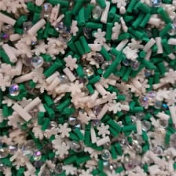 Mixed Xmas Snowfake Slices Slime Christmas Polymer Clay Sprinkles Crafts soft Clay Nail Shaker DIY Crystal Mud Filler Accessorie