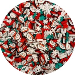 Mixed Xmas Snowfake Slices Slime Christmas Polymer Clay Sprinkles Crafts soft Clay Nail Shaker DIY Crystal Mud Filler Accessorie