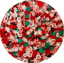 Mixed Xmas Snowfake Slices Slime Christmas Polymer Clay Sprinkles Crafts soft Clay Nail Shaker DIY Crystal Mud Filler Accessorie