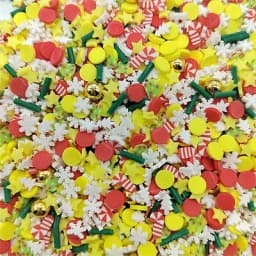 Mixed Xmas Snowfake Slices Slime Christmas Polymer Clay Sprinkles Crafts soft Clay Nail Shaker DIY Crystal Mud Filler Accessorie