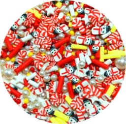 Mixed Xmas Snowfake Slices Slime Christmas Polymer Clay Sprinkles Crafts soft Clay Nail Shaker DIY Crystal Mud Filler Accessorie