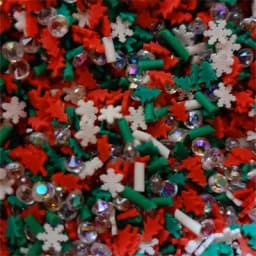 Mixed Xmas Snowfake Slices Slime Christmas Polymer Clay Sprinkles Crafts soft Clay Nail Shaker DIY Crystal Mud Filler Accessorie