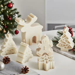 6pcs Christmas-Themed Silicone Candle Molds Set: Reusable, Soft & Easy-to-Release DIY Craft Molds for Aromatherapy Candles