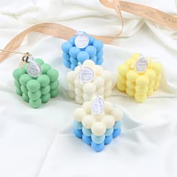 Christmas Holly Leaf Bubble Candle Silicone Mold Handmade Aromatherapy Gypsum Clay Making Shaped Candle Xmas New Year Gift Mold