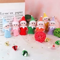 1PC Christmas Mini Elf Doll Pointed Hat Wrapped Feet Elf Window Atmosphere Decorative Small Items Holiday Gifts