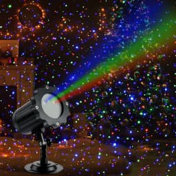 Laser Christmas Projector Light Outdoor Moving RGB Christmas Projector Light 3 Color Motion Firefly Light Show for Holiday Decor