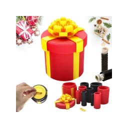 Annoying Nested Screw Gift Box Money Puzzle Box, 10 Layer Reusable Prank Gift Boxes for Birthday, Christmas & Fun Party