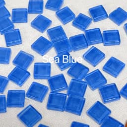 50pcs Glass Mosaic Tiles Colorful Square Mosaic Pieces for Mosaic Projects DIY Crafts Mosaic Handmade Christmas Decoration