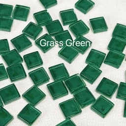 50pcs Glass Mosaic Tiles Colorful Square Mosaic Pieces for Mosaic Projects DIY Crafts Mosaic Handmade Christmas Decoration