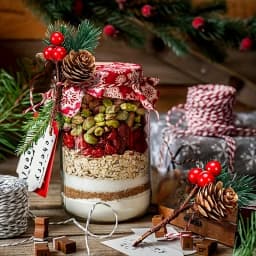 12pcs Artificial Pinecone with Red Berries Ornament, Christmas Decoration, Pine Needle Christmas Tree