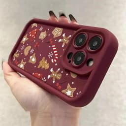 Cute Christmas Theme Pattern Phone Case for iPhone 18 17 Pro Max 16 Plus 15 14 13 12 11 Pro Max XS X 7 8 Plus SE 2022 16E Cover