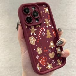 Cute Christmas Theme Pattern Phone Case for iPhone 18 17 Pro Max 16 Plus 15 14 13 12 11 Pro Max XS X 7 8 Plus SE 2022 16E Cover