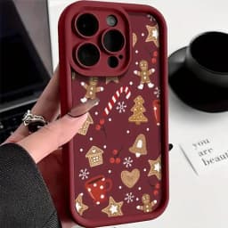 Cute Christmas Theme Pattern Phone Case for iPhone 18 17 Pro Max 16 Plus 15 14 13 12 11 Pro Max XS X 7 8 Plus SE 2022 16E Cover