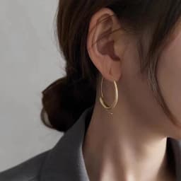 2025 New Design Matte Gold Gold Color Circle Earrings for Women's Fashion Jewelry Girl‘s Christmas Party Exaggerated Accessories