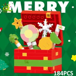 HUIQIBAO Children Mini Christmas Tree Santa Claus Snowman Model Micro Bricks Building Block DIY Elk Bricks Toys for Adult Gift