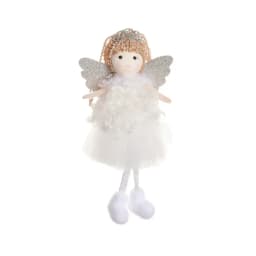 Christmas plush antlers angel girl pendant Christmas tree pendant creative doll pendant gift