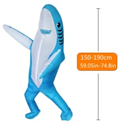 Cute and unique standing shark design inflatable costume Halloween and Christmas inflatable costume props