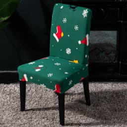 Christmas Decoration Stretch Covers Chair Cover for Dining Room Office Banquet Chair Protector Elastic Material Armchair Cover
