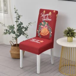 Christmas Decoration Stretch Covers Chair Cover for Dining Room Office Banquet Chair Protector Elastic Material Armchair Cover